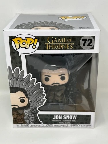 Funko POP! Television Game of Thrones Jon Snow Iron Throne #72 DAMAGED BOX