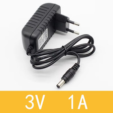 1Pcs New AC Converter Adapter DC 3V 1A Power Supply Charger EU Plug 5.5Mm X 2.1M
