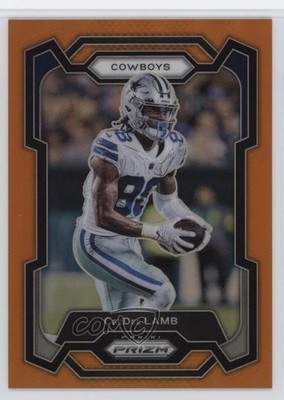 2023 Panini Prizm Orange Prizm 23/249 CeeDee Lamb #72 1t8i