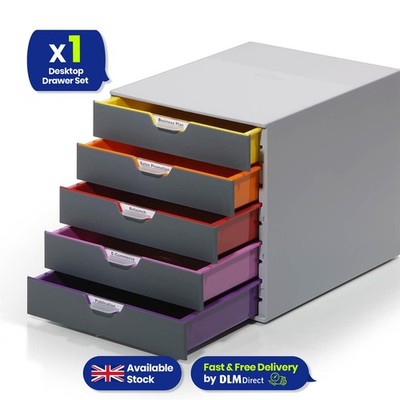 Robust VARICOLOR 5 Schubladen Einheit Schreibtisch Papier Fach & Ablage Fach Organizer