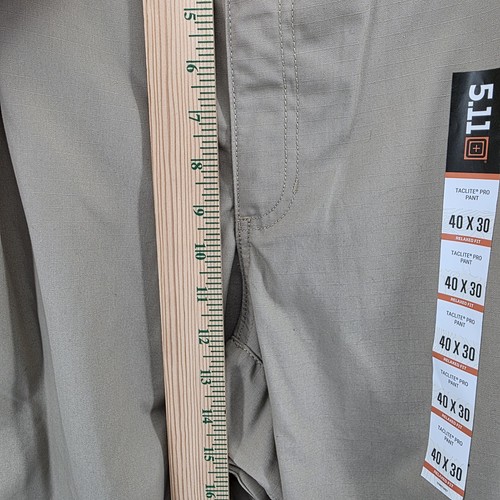 5.11 Tactical Taclite Ripstop Cargo Pants Mens 40X30 Khaki Beige Security New - Picture 10 of 13