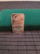 Northwest Mint Auburn, WA .999 1 oz Silver Art Bar In Original Sealed Packaging 98.93 per troy oz