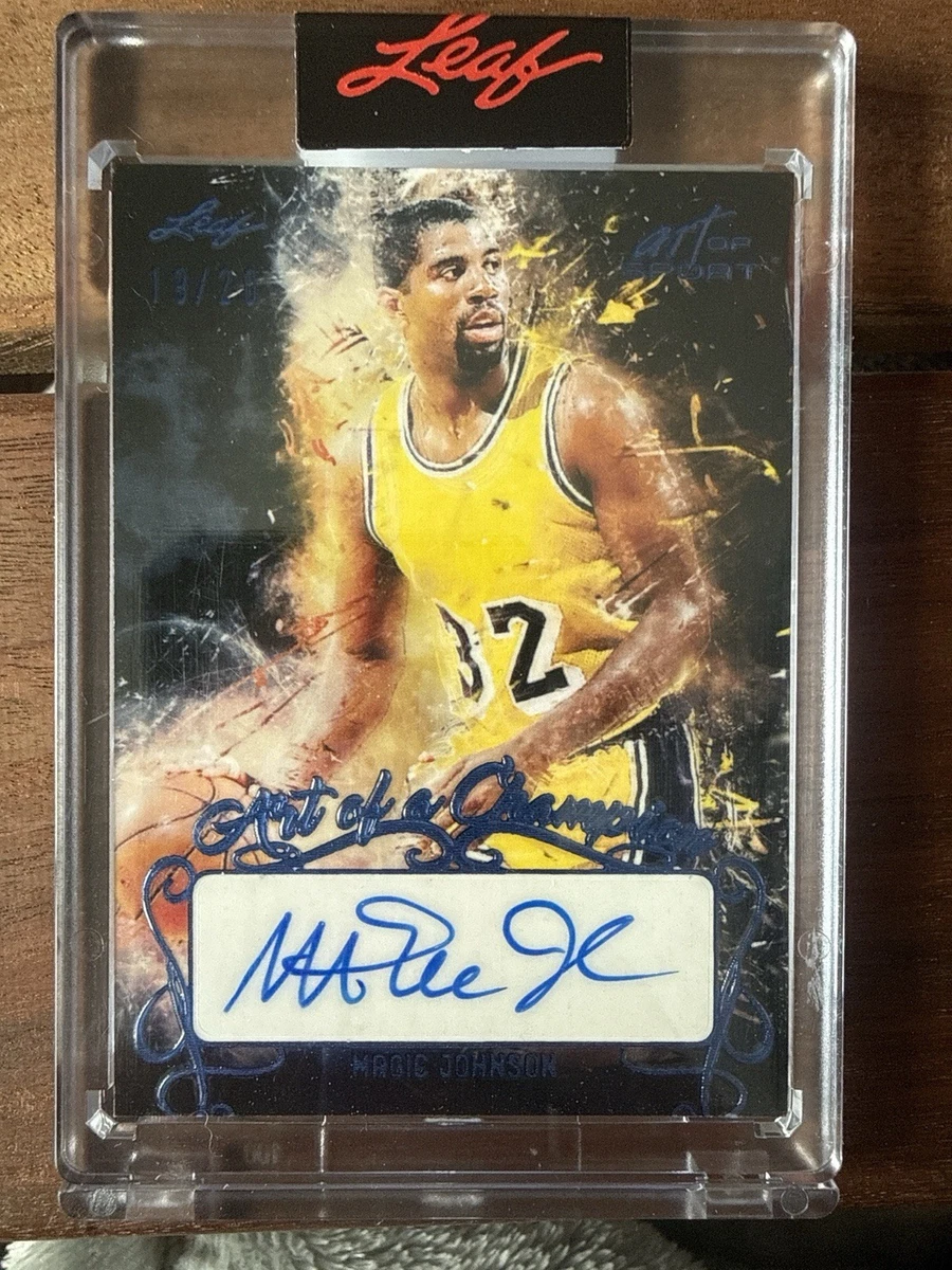 Magic Johnson Basketball Original Serial Numbered Sports Trading