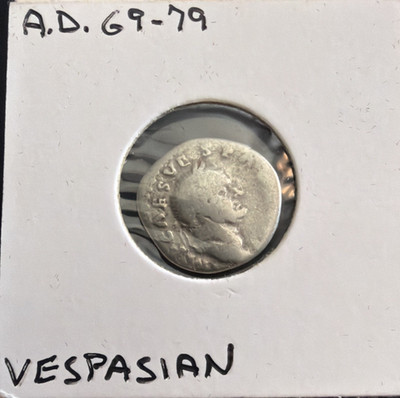 Emperor Vespasian Denarius 70AD Ancient Roman Empire Silver Coin  Rome