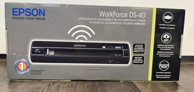 Epson WorkForce DS-40 Portable Compact Wireless Color Document Scanner