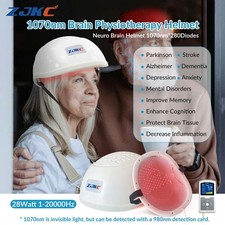 1070nm Near Infrared PBM Helmet 280 LED Brain Light Therapy Device Parkinsons