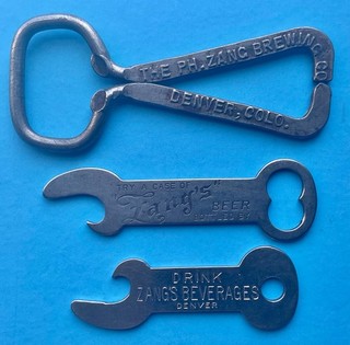 BEER BOTTLE OPENER PH ZANG DENVER COLORADO LAMMERS BOTTLING PRE PRO BEER CAN