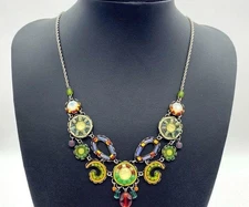 Vintage Ayala Bar Yellow and Purple Necklace