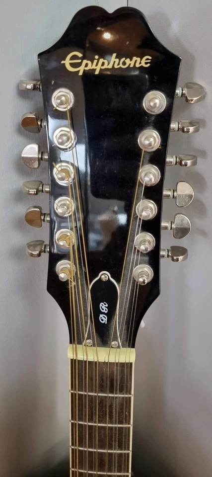 Epiphone DR-212/N Acoustic Guitar (Needs one new String) - Image 3 of 4