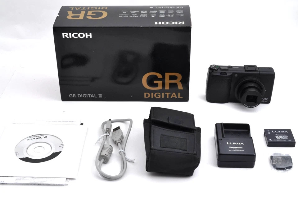 [NMINT SC:15k] Ricoh GR Digital III 10.0MP Compact Camera Black From Japan #0547 - Image 2 of 4