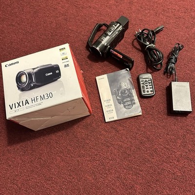 Canon VIXIA HF M30 Full HD 1080p AVCHD Video Camcorder with Accessories