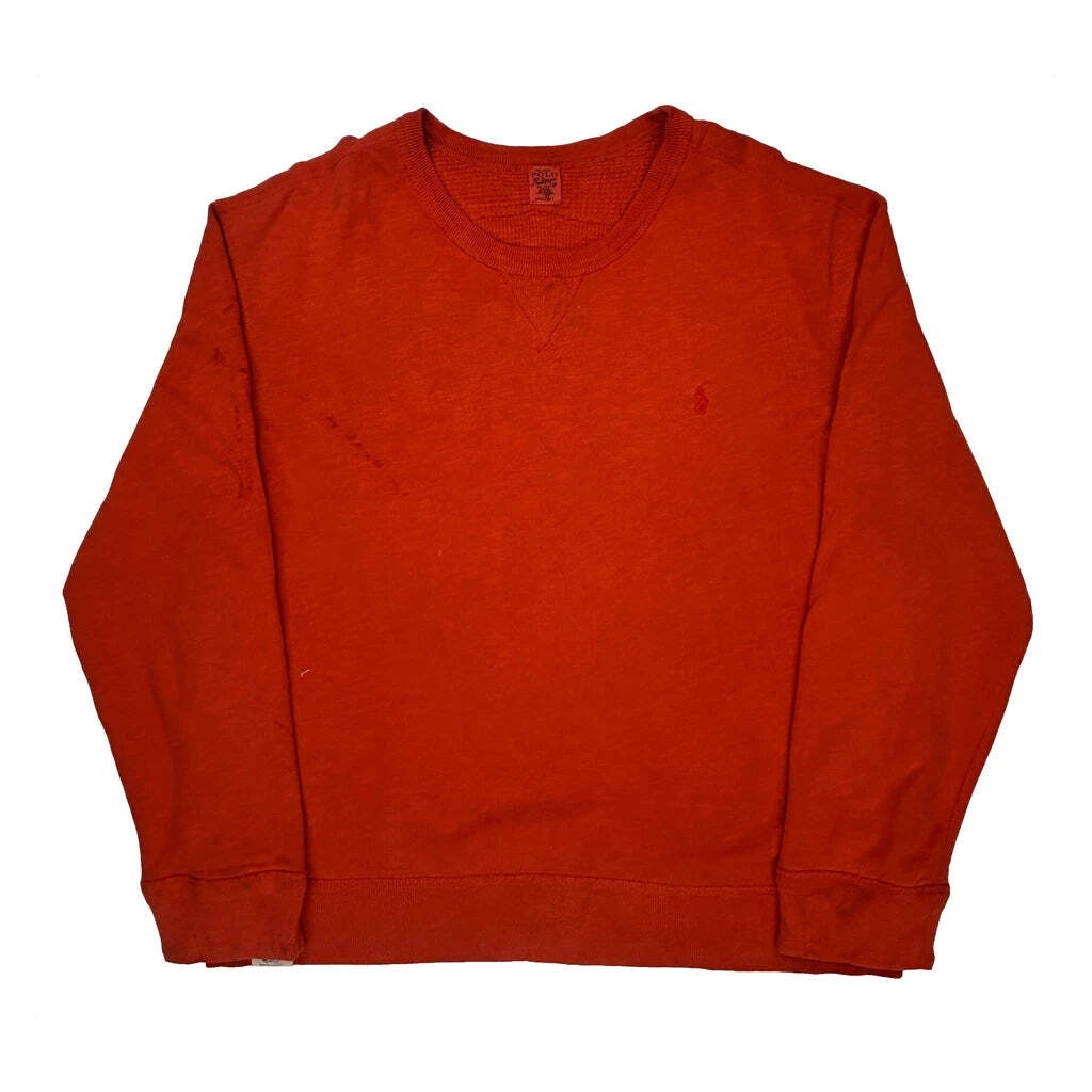 Polo By Ralph Lauren Sweatshirt - XL Red Cotton