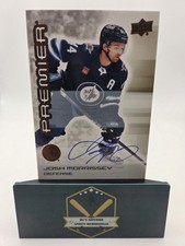 Josh Morrissey 2024-25 UD Premier Bronze Autographed Card