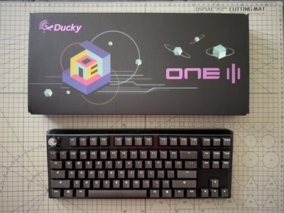Ducky One 3 TKL 80% Mechanical Keyboard Aura Black Cherry MX Brown Switches NEW