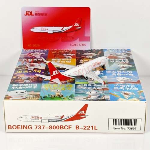 1:400 Geministar JD Express B737-800F B-221L Aircraft Model+Free Tractor - Picture 11 of 14