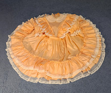 VTG Lilo of California Peach Ruffle Pageant Square Dance Dress Full Circle Sz 14