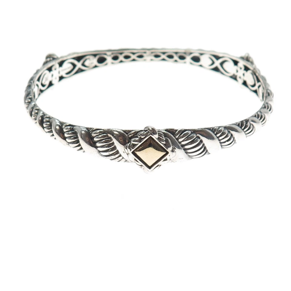 Браслет браслет JAI by John Hardy золото 14 карат серебро 925 пробы 8 дюймов - Изображение 3 из 4