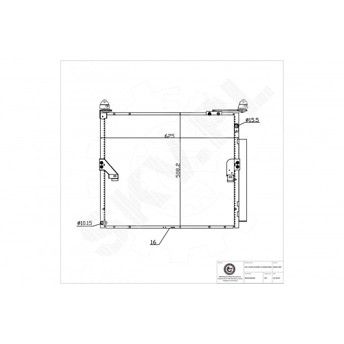 Condenseur de clim Toyota Land Cruiser Prado idéal pour restaurer la fraîcheur de votre habitacle
