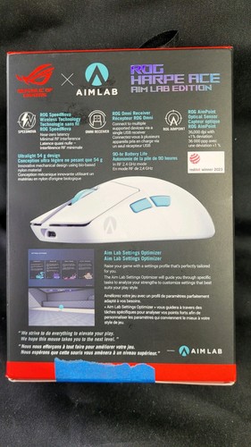 Aimlab Rog Harpe Ale Aim Lab Edition Bluetooth Gaming Mouse - White - Bild 3 von 17