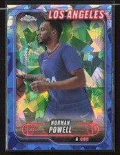 Norman Powell 2024-25 Topps Chrome Sapphire #176 Los Angeles Clippers