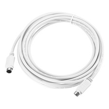 PS/2 Mouse and Keyboard Extension Cable 6P 16.4 Feet Male to Male,White