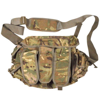 British Army MTP Camo Ammo Ammunition Grab Bag Molle Straps Shoulder Pack Strap