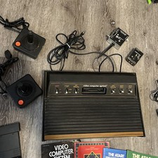Atari CX-2600 Console W/Controllers, Cables  Lots Xtra See Pics  Description