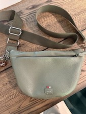 Colab Leather Green Shoulder Or Crossbody Bag, Slight Imperfection
