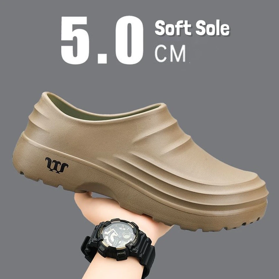 Chef Shoes Super Soft Sole Non-Slip Nurse Shoes Cook Armadillo Clogs Kitchen - image 2 of 4