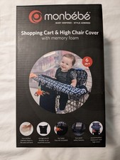 Monbebe Shopping Cart  High Chair Cover W/Memory Foam