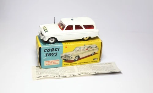 Corgi 419 Ford Zephyr Motorway Patrol In Original Box - Near Mint Vintage 1960s