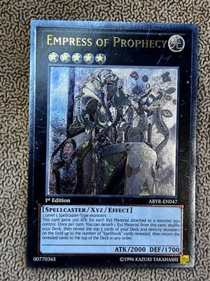 Kaiserin der Prophezeiung ABYR-DE047 1. Auflage Ultimate Rare YuGiOh! NM EURO