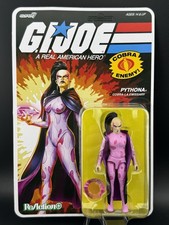 SUPER 7 GI JOE REACTION  COBRA LA PYTHONA CARTOON COLORS O-RING EXCLUSIVE