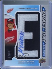 2021-22 Upper Deck SP Game Used 18/35 Moritz Seider #DDM-SE Auto 0c3