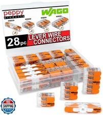 WAGO 221 Lever Nuts 28pc Compact Splicing Wire Connector Assortme