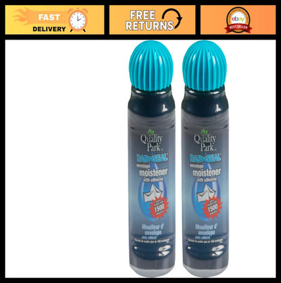 2 Pack Envelope Moistener with Adhesive - Quality Park Style, Easy Seal, Office