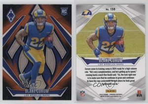 2024 Panini Phoenix Rookies Orange Fade Blake Corum #158 Rookie RC