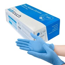 ✅BOX OF 100✅Nitrile Disposable Gloves (Powder & Latex Free) Multi-Purpose Gloves