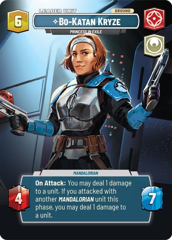SWU Legends Force Bo-Katan Kryze Princess Exile SHOWCASE FOIL NEAR MINT NM