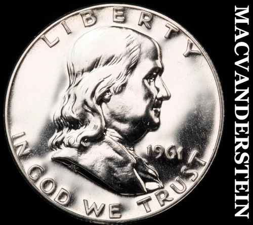1961 Franklin Half Dollar- Silver Choice Gem Proof Luster #i2065
