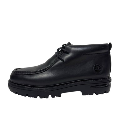 Timberland Mens Rugged Street Black Leather Chukka Boots