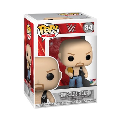 Funko POP! WWE: SC Stone Cold Steve Austin Austin mit Gürtel - Sammlerstück Vinyl 