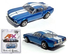 1pc 2026 AFX Mega G Shelby GT350 Ford MUSTANG Blue and White HO Slot Car 22149