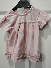 George Girls Round Neck Short Sleeves T-Shirt Aged 9-12mths Pink
