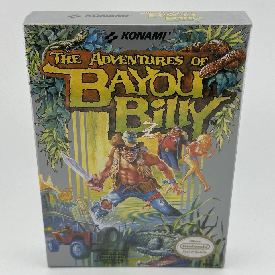 NES SEALED - Adventures of Bayou Billy - Rev-A H-Seam Factory Seal Nintendo NEW - Image 2 of 4