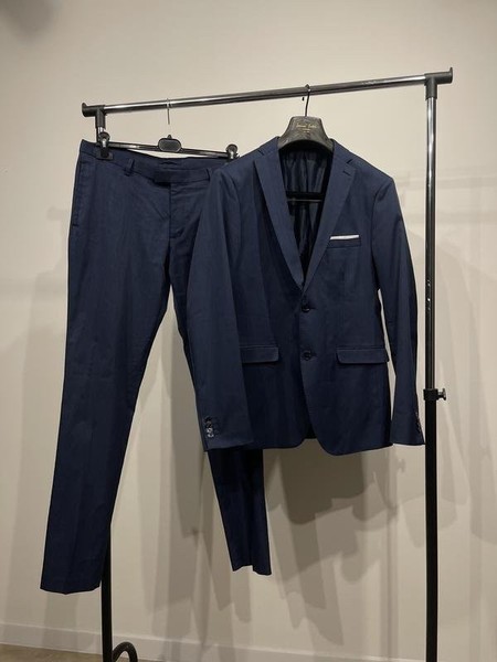 Men ZARA Suit Navy 38 / M / 46