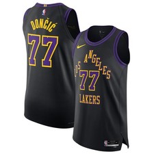 Los Angeles Lakers Luka Doncic #77 Nike Black 2025/26 NBA Authentic Jersey City