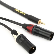 Mogami Gold 3.5 2 XLRM 20 Accessory Cable - 3.5mm TRS Male to Dual XLR Male