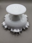Vintage Fenton White Glass Ruffled Edge Pedestal — photo 4