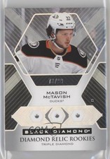2021 Upper Deck Black Diamond Relic Rookie Gems Triple 73/99 Mason McTavish qe7